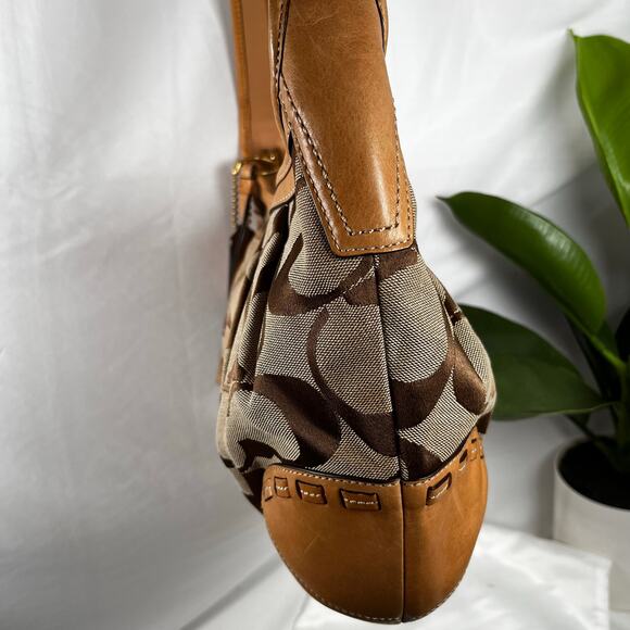 COACH Y2K C Monogram Ergo Jacquard Hobo Whipstitch Bag 12227 - Picture 7 of 12